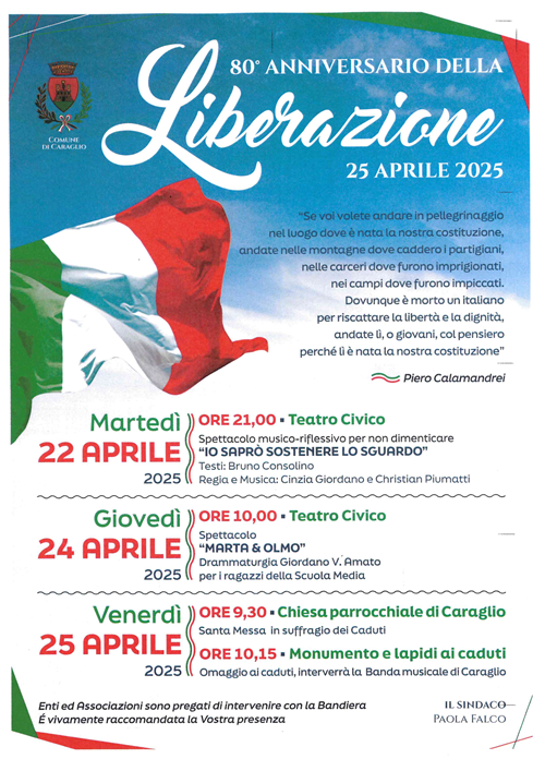 Commemorazione 25 Aprile 2025.