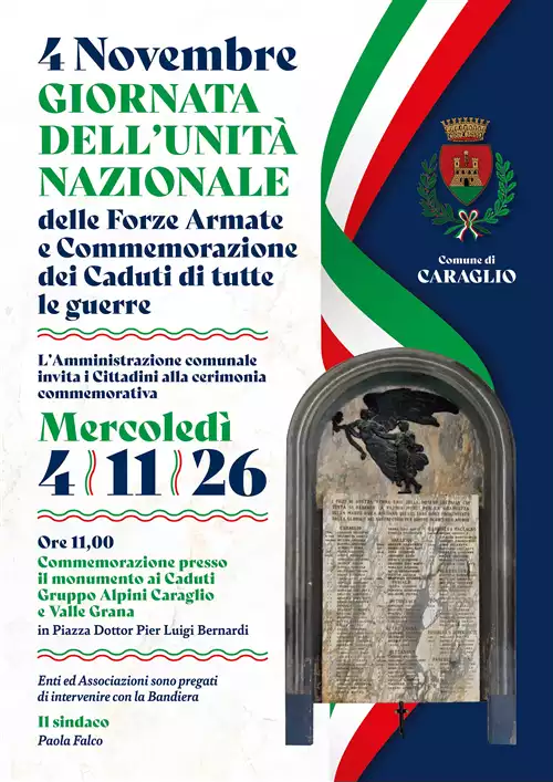 Ricorrenza della Celebrazione del 4 Novembre 2026