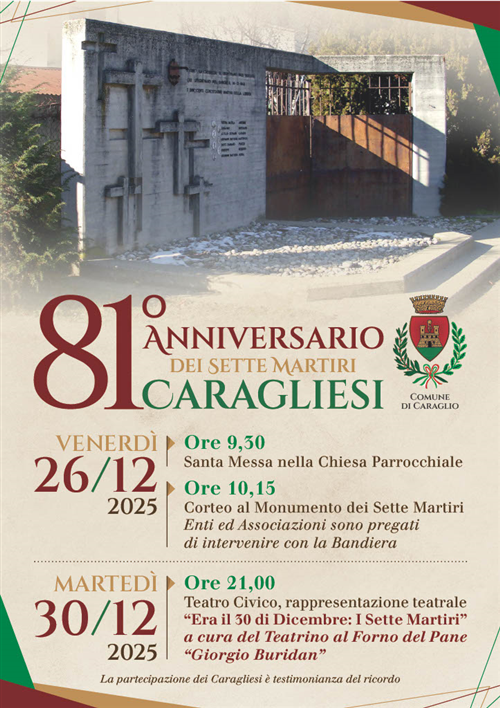Commemorazione dei Sette Martiri Caragliesi