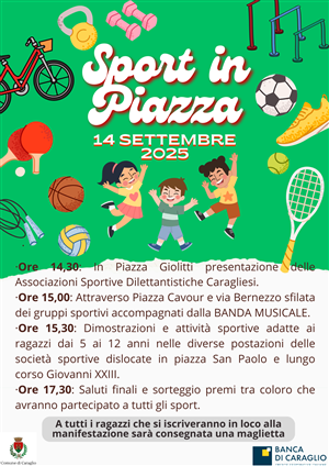 Sport in piazza a Caraglio